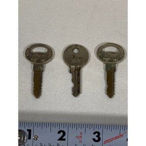 Vintage ILCO Keys USA Lot of 3